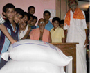 Udupi: Shirva social activist donates 200 Kgs of rice to Aim for Seva Orphanage, Bantakal